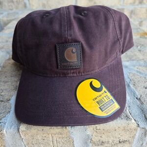 Carhartt Men's Canvas Cap AH0289 One Size Brown Built to Serve‎